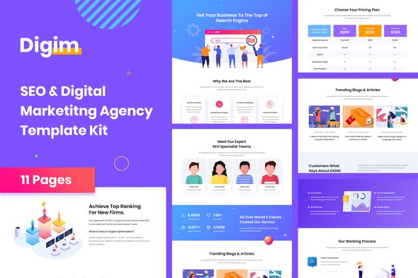 Digim – SEO & Digital Marketing Template Kit
