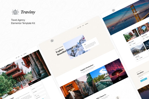Traviny – Travel Agency Elementor Template Kit