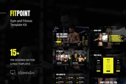 Fit Point - Gym & Fitness Elementor Template Kit