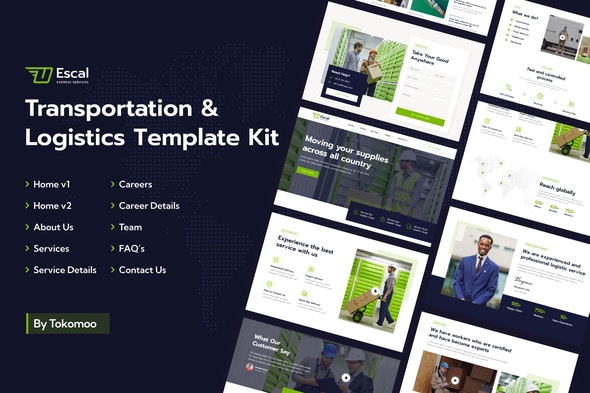 Escal - Transportation & Logistics Elementor Template Kit