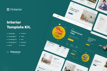 Finterior - Interior Design & Architecture Elementor Template Kit
