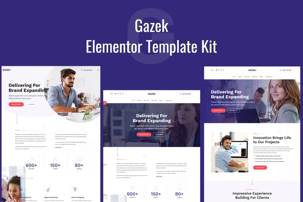 Gazek – Agency Portfolio Elementor Template Kit