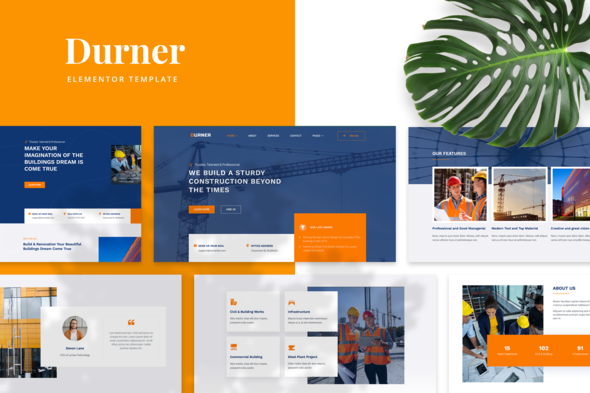 Durner – Construction Elementor Template Kit