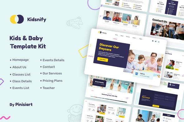 Kidsnify – Daycare Elementor Template Kit