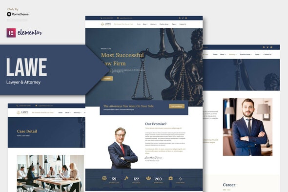 LAWE – Lawyer & Attorney Elementor Template Kit