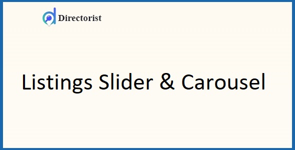 Directorist Listings Slider & Carousel 2.2.1
