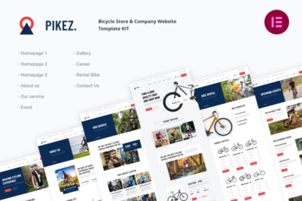 Pikez - Bicycle Store & Company Elementor Template Kit