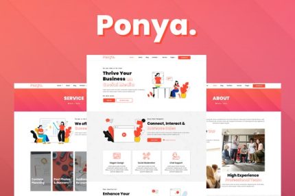 Ponya - Social Media Agency Template Kit