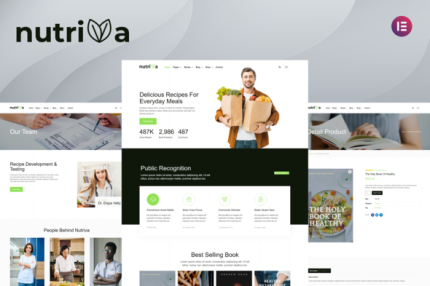 Nutriva - Nutrition & Recipe Elementor Template Kit