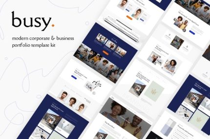 Busy - Modern Corporate & Business Portfolio Elementor Template Kit