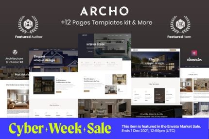 Archo - Architecture & Interior Elementor Template Kit