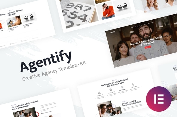 Agentify – Personal Portfolio for Creatives Elementor Template Kit
