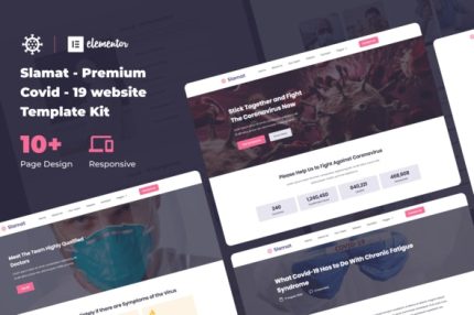 Slamat - Pandemic Awareness Elementor Template Kit