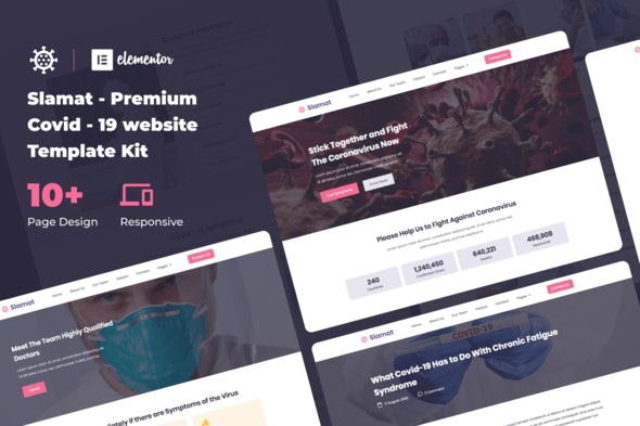 Slamat – Pandemic Awareness Elementor Template Kit