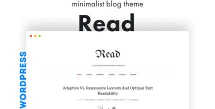 Read WP - Minimalist WordPress Blog Theme