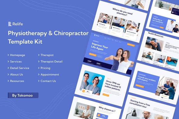 Relife – Physiotherapy & Chiropractor Elementor Template Kit