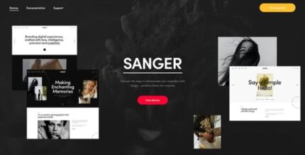 Sanger - Personal Portfolio for Creatives Theme