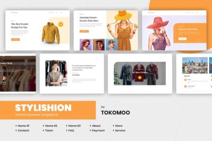 Stylishion - Fashion Store Elementor Template Kit