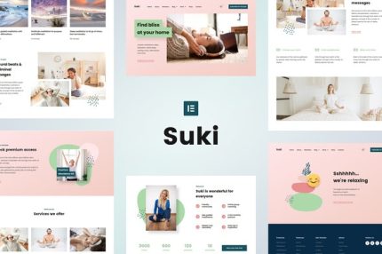 Suki - Meditation Channel Elementor Template Kit