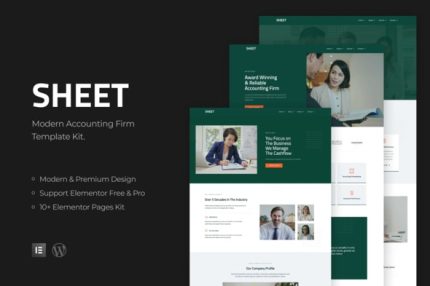 Sheet - Modern Accounting Firm Template Kit