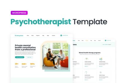 Talking Minds - Psychotherapist Elementor Template Kit