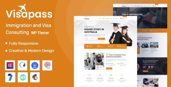 Visapass 2.0.2 – Immigration Consulting WordPress Theme