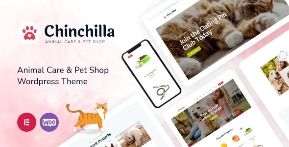 Chinchilla 1.26.0.0 – Animal Care & Pet Shop WordPress Theme