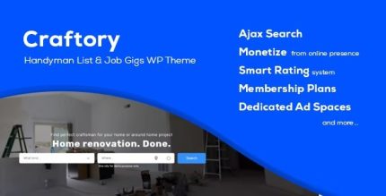 Craftory - Directory Listing Job Board Theme