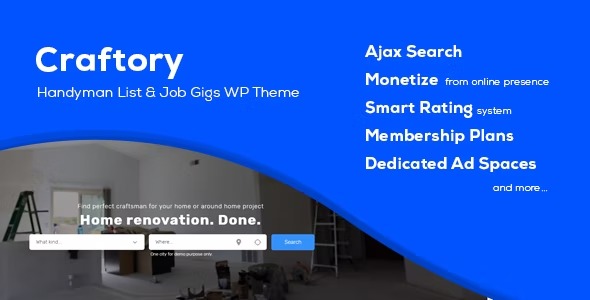 Craftory - Directory Listing Job Board Theme