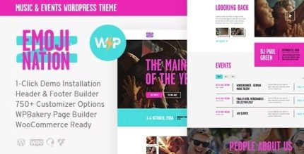 EmojiNation - Night Club & Concert Event WordPress Theme