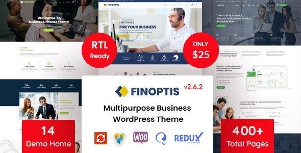 Finoptis 2.7.0 – Multipurpose Business WordPress Theme