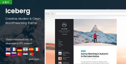 Iceberg - Simple & Minimal Personal Content-focused