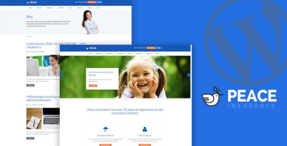 Peace 2.6 – Insurance Agency WordPress Theme