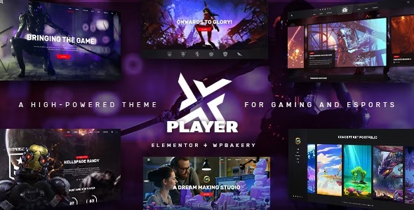 PlayerX 2.2 – A High-powered Theme for Gaming and eSports