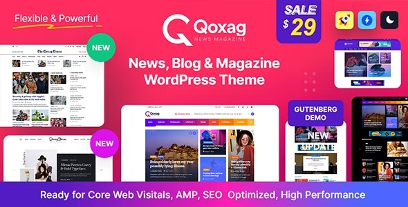 Qoxag 2.1.1 – WordPress News Magazine Theme