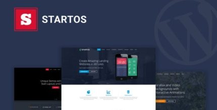 Startos - Modern App Landing Page WordPress Theme