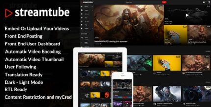 StreamTube - Video Streaming WordPress Theme