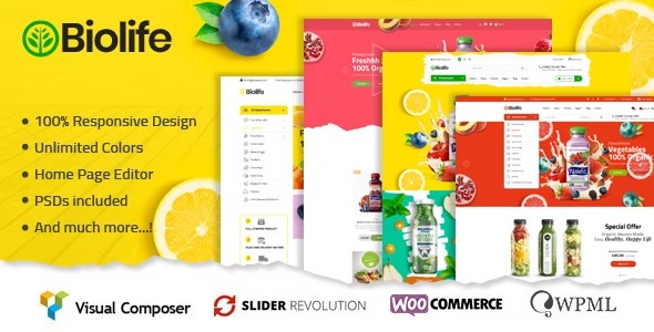 Biolife 3.2.3 – Organic Food WordPress Theme