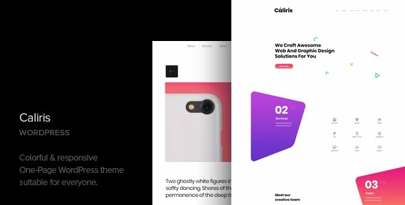 Caliris 1.6 – Responsive One Page WordPress Theme