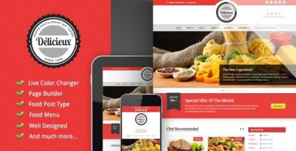 Delicieux - Creative Restaurant WordPress Theme