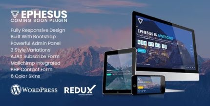 Ephesus - Creative Coming Soon WordPress Plugin