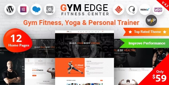 Gym Edge 4.3.8 – Gym Fitness WordPress Theme