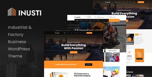 Inusti 1.2.5 – Factory & Industrial WordPress Theme