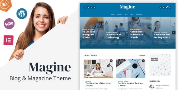 Magine 1.4.2 – Business Blog WordPress Theme