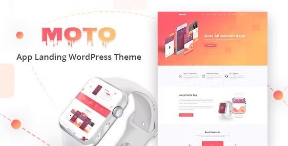 Moto 1.2.1 – WordPress Landing Page Theme