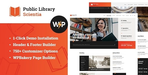 Scientia 1.2.4 – Public Library & Book Store Education WordPress Theme