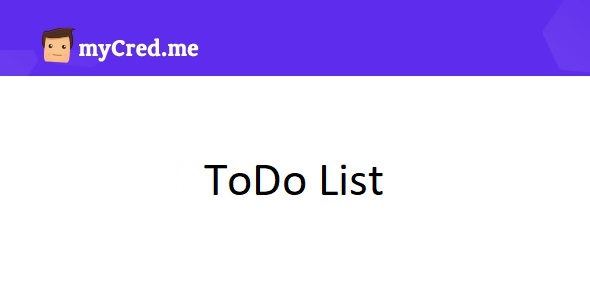 myCred ToDo List 1.0.2.1