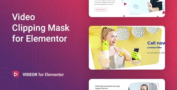 Videor 1.1.3 – Video Clipping Mask for Elementor