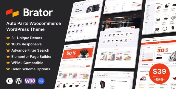 Brator 2.8 – Auto Parts WooCommerce WordPress Theme