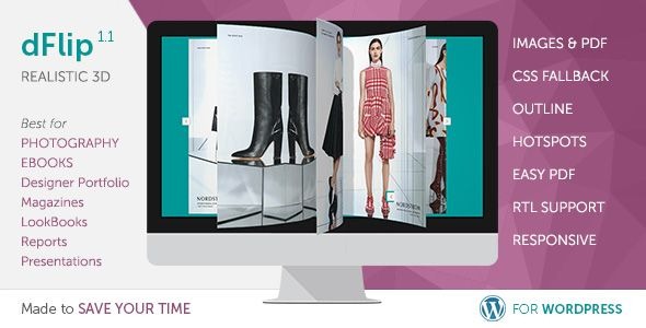 DearFlip 2.4.13 – Realistic 3D Flip-books for WordPress